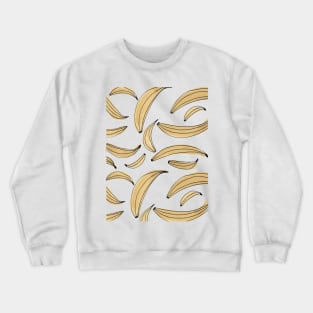 Watercolor bananas - beige Crewneck Sweatshirt